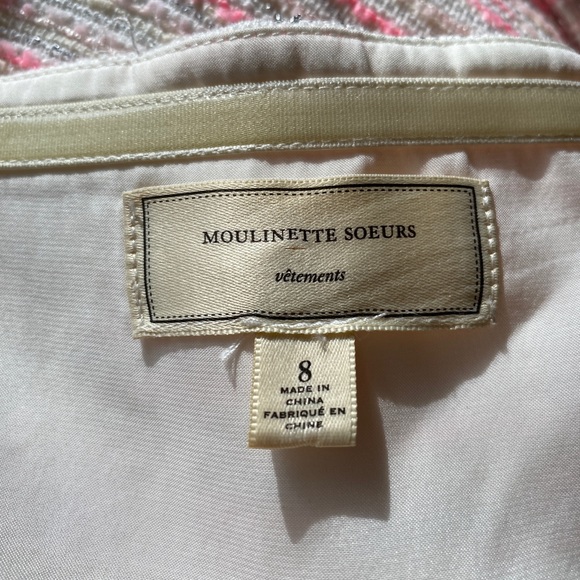 Moulinette Soeurs Anthropologie pink & white fit and flare removable straps mini - Picture 7 of 13